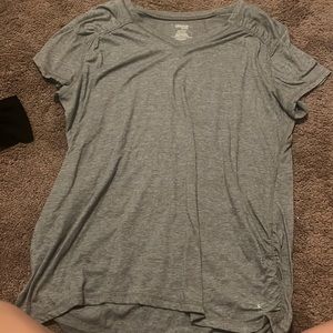 basic tee with rutched side